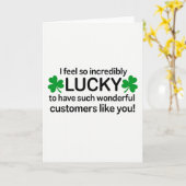 Lucky Customers Appreciation Card Karte (Gelbe Blume)