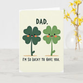 Lucky Dad Love Card Karte (Gelbe Blume)