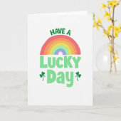 Lucky Day Rainbow Card Karte (Gelbe Blume)