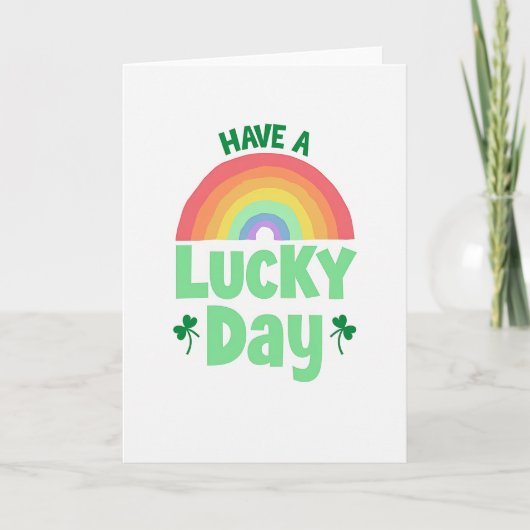 Lucky Day Regenbogenkarte Karte (Vorderseite)