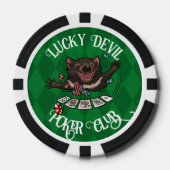 Lucky Devil Poker Club Funny Piazza della Riforma Pokerchips (Vorderseite)