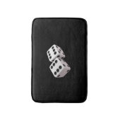 Lucky Dice Black Bath Mat Badematte (Vorderseite Vertikal)