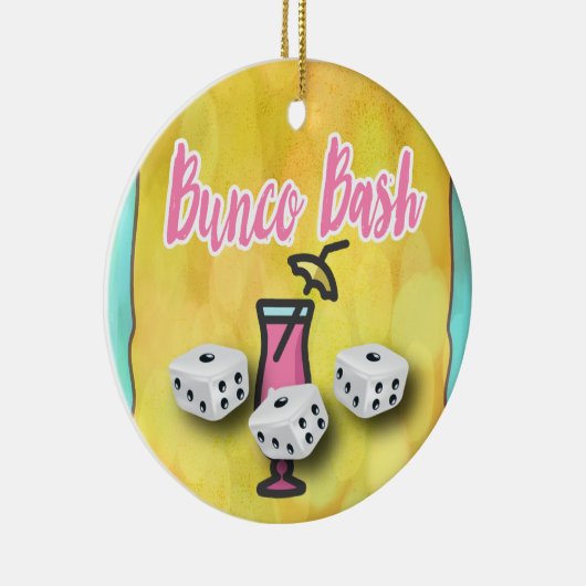 Lucky Dice Bunco Bash Keramik Ornament (Rechts)