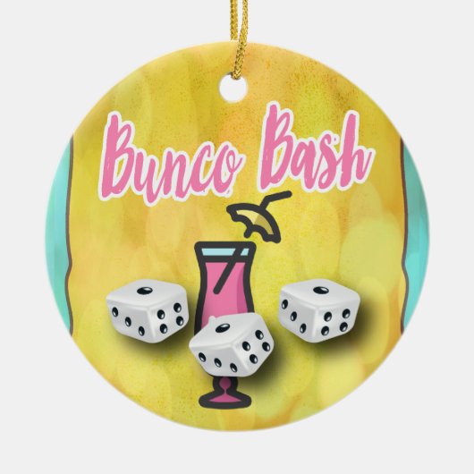 Lucky Dice Bunco Bash Keramik Ornament (Vorne)