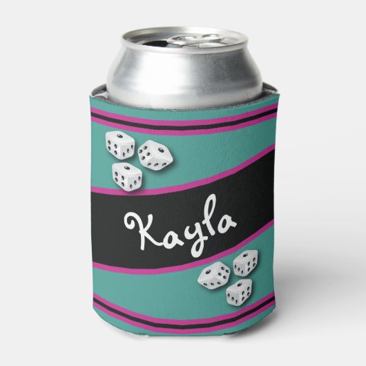 Lucky Dice Bunco Getränke Cooler Dosenkühler (Kanne Vorderseite)