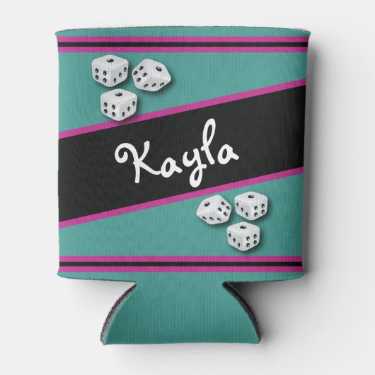 Lucky Dice Bunco Getränke Cooler Dosenkühler (Vorderseite)