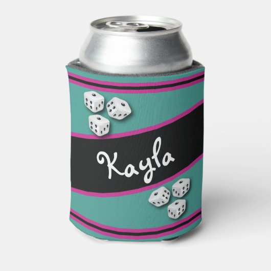 Lucky Dice Bunco Getränke Cooler Dosenkühler (Kanne Rückseite)