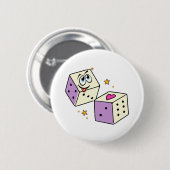 Lucky Dice Button (Vorne & Hinten)