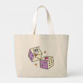 Lucky Dice Jumbo Stoffbeutel (Rückseite)
