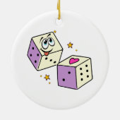 Lucky Dice Keramik Ornament (Hinten)