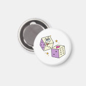 Lucky Dice Magnet (Vorderseite/Rückseite)