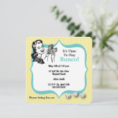 Lucky Dice Player Bunco Party Einladung (Stehend Vorderseite)