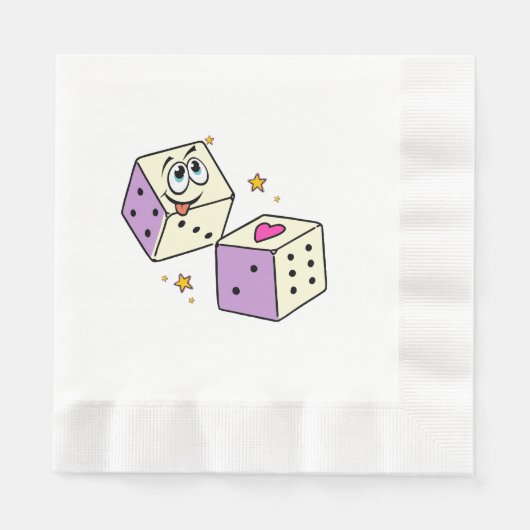 Lucky Dice Serviette (Vorderseite)