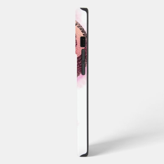 Lucky Disco 8 PINK, Lucky 8 disco Ball, Snooker iPhone Hülle (Linke Seite)