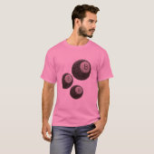 Lucky Disco 8 PINK, Lucky 8 disco Ball, Snooker T-Shirt (Vorne ganz)