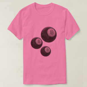 Lucky Disco 8 PINK, Lucky 8 Disco-Kugel, Snooker T-Shirt