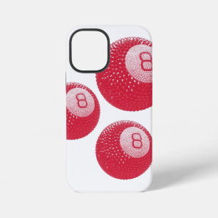 Lucky Disco 8 Pink, Lucky Disco Ball, Funky Art iPhone 12 Mini Hülle