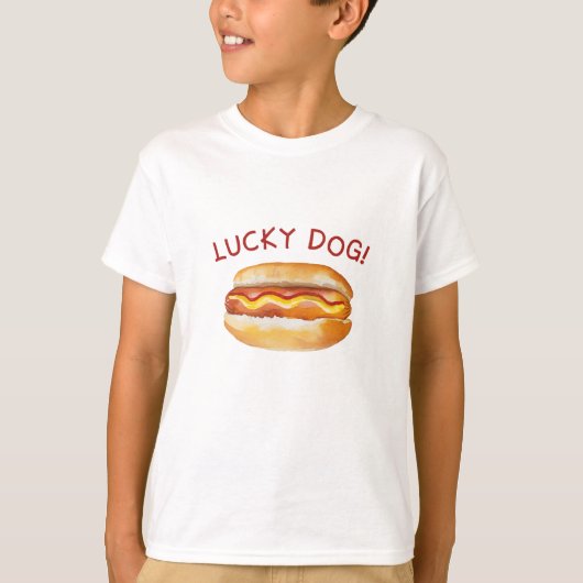 Lucky Dog Birthday Shirt - Hot Dog Themed GRILLEN (Vorderseite)
