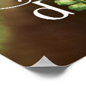 Lucky Dog Funny Custom Foto St. Patrick's Day Poster (Ecke)