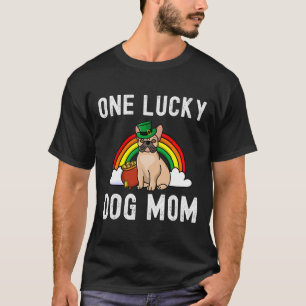 Lucky Dog Mama Französischer Bulldog St Patrick's  T-Shirt