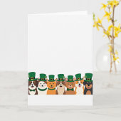 Lucky Dog Parade St. Patricks Karte (Gelbe Blume)