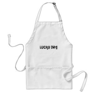 Lucky Dog Paw Print Schürze