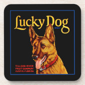 Lucky Dog Untersetzer (Vorderseite)
