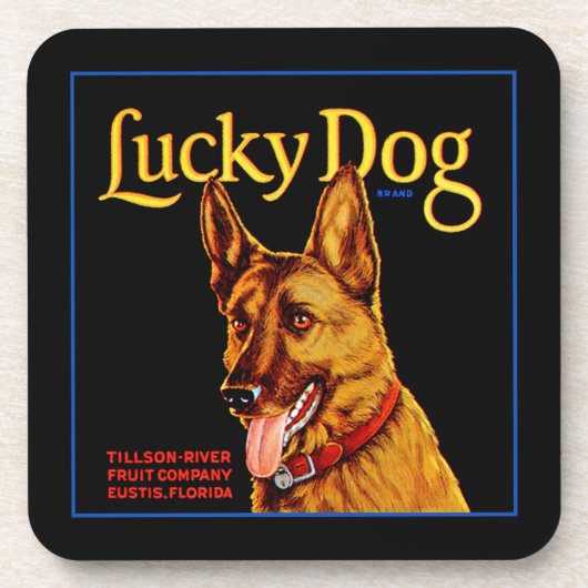 Lucky Dog Untersetzer (Vorderseite)