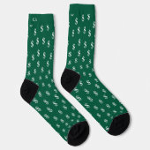 Lucky DollaPattern Socken mit Monogram für Gamer (Rechts)