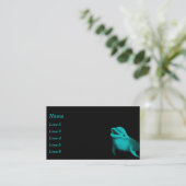 Lucky Dolphin Business Card Visitenkarte (Stehend Vorderseite)