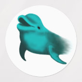 Lucky Dolphin Etiketten (Design 2)