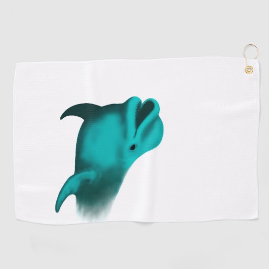 Lucky Dolphin Golfhandtuch (Horizontal)