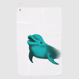 Lucky Dolphin Golfhandtuch