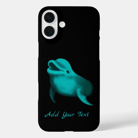 Lucky Dolphin - Ihren Text hinzufügen Case-Mate iPhone Hülle (Rückseite)
