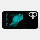 Lucky Dolphin - Ihren Text hinzufügen Case-Mate iPhone Hülle (Rückseite (Horizontal))