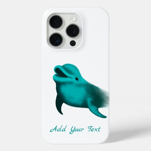 Lucky Dolphin - Ihren Text hinzufügen Case-Mate iPhone Hülle (Rückseite)