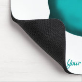 Lucky Dolphin - Ihren Text hinzufügen Mousepad (Ecke)
