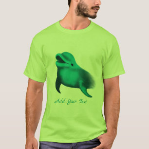 Lucky Dolphin - Ihren Text hinzufügen T-Shirt