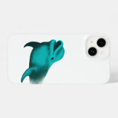 Lucky Dolphin iPhone Hülle (Rückseite (Horizontal))