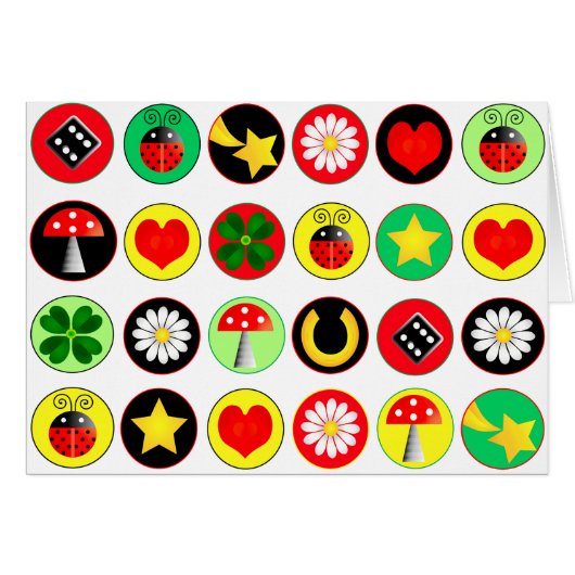 LUCKY DOTS CARD (Vorderseite (Horizontal))