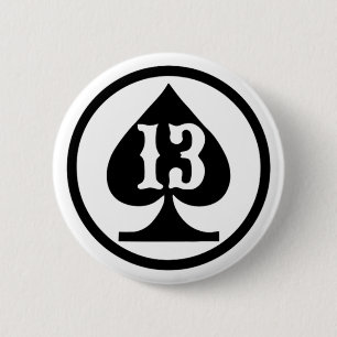 LUCKY DREIZEHN SPADE BUTTON