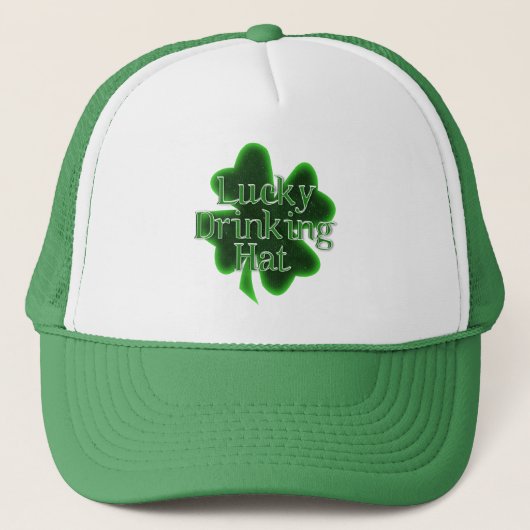 Lucky Drinking Hat - St. Patrick's Day Truckerkappe (Vorderseite)