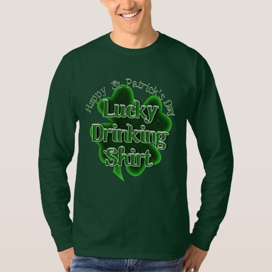 Lucky Drinking Shirt - St. Patrick's Day (Vorderseite)