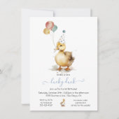 Lucky Duck 1. Geburtstag Party Einladung (Vorderseite)