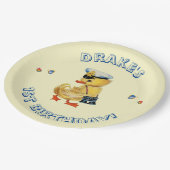 Lucky Duck 1. Geburtstag Party Napkins Pappteller (Schrägansicht)