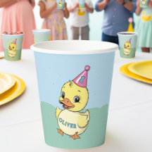 Lucky Duck 1. Geburtstag Vintag Duckie Partyware