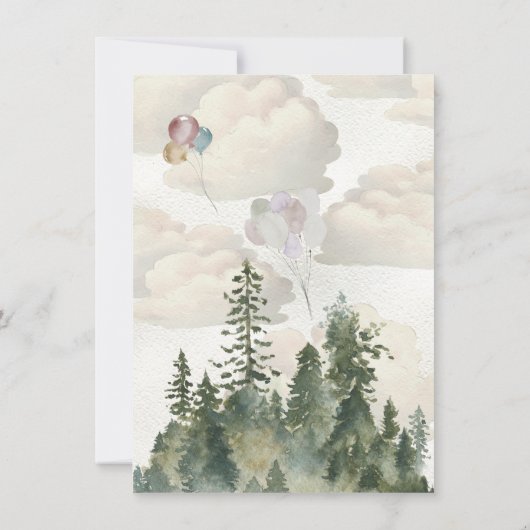 Lucky Duck Aquarell Wende One Birthday Party Einladung (Rückseite)