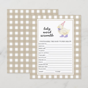 Lucky Duck Baby Word Scramble Game