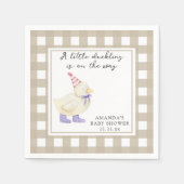 Lucky Duck Babydusche Serviette (Vorderseite)