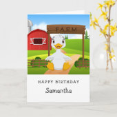 Lucky Duck Birthday Card Karte (Gelbe Blume)